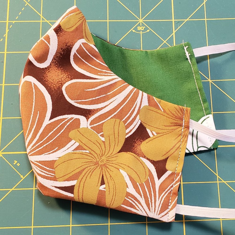 Hawaiian Print--Reusable Reversible MASKS
